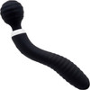 Nubii Lolly Wand Silicone Dual Ended Wand Style & G-Spot Vibrator By Nu Sensuelle - Black