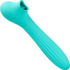 Daisy Triple Action Thrusting & Flickering Tongue Vibrator With Suction By Nu Sensuelle - Electric Blue