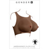 Gender X Undergarments Plate E-Cup Wearable Silicone Breasts - Chocolate