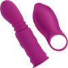 Playboy Pleasure Match Play Silicone Dual Stimulation Thrusting Vibrator With Removable Cock Ring