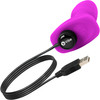 b-Vibe Rimming Plug Petite Silicone Remote Control Vibrating Anal Toy - Fuchsia