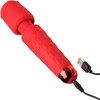 Bloomgasm Pleasure Rose 10X Rechargeable Silicone Wand Vibrator With Rose Attachment - Red