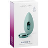 JimmyJane Ascend 3 Rechargeable Silicone Waterproof Vibrating Massager With Remote - Teal