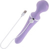 Playboy Pleasure Vibrato Rechargeable Waterproof Silicone Dual-Ended Vibrating Wand - Purple