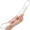 Gläs 12" Girthy Double Trouble Double Sided Glass Dildo - Clear