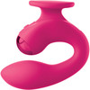 JimmyJane Dual Gripp Waterproof Rechargeable Silicone Dual Stimulation Vibrator - Pink