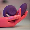 Snail Vibe Gizi Silicone Rechargeable Waterproof Dual Stimulation Vibrator - Purple