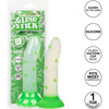 Glow Stick Leaf 6" Glow In The Dark Silicone Suction Cup Dildo By CalExotics