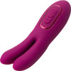 JimmyJane Solis Ascend 2 PRO Rechargeable Silicone Warming Dual Clitoral Vibrator - Fuchsia