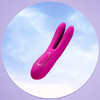 JimmyJane Solis Ascend 2 PRO Rechargeable Silicone Warming Dual Clitoral Vibrator - Fuchsia