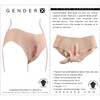 Gender X Undergarments Briefs Wearable Silicone Penetrable Vagina - Vanilla