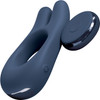 JimmyJane Deimos Rechargeable Waterproof Silicone Dual Vibrator Cock Ring With Remote - Blue