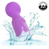 First Time Rechargeable Massager Waterproof Silicone Mini Wand Vibrator By CalExotics - Purple