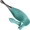 JimmyJane Focus Pro Rechargeable Sonic Clitoral Vibrator With Attachments - Teal