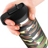 PDX Plus Fap Flask Happy Camper Discreet Water Bottle Penis Stroker By Pipedream - Frosted