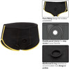 Boundless Black & Yellow Brief Strap-On Harness By CalExotics - Small - Medium
