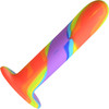 Simply Sweet Rainbow 6.75" Silicone Suction Cup Dildo