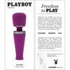 Playboy Pleasure Mic Drop Rechargeable Waterproof Silicone Mini Wand Vibrator