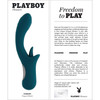 Playboy Pleasure Harmony Rechargeable Silicone Tapping & Flickering Tongue Dual Stimulation Vibrator