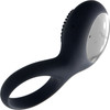 SVAKOM Tyler Vibrating Ring Rechargeable Silicone Cock Ring - Black