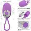 Turbo Buzz Bullet With Removable Silicone Sleeve - Rechargeable Vibrator By CalExotics - Purple