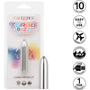 Turbo Buzz Classic Mini Bullet Rechargeable Waterproof Vibrator By CalExotics - Silver