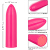 Turbo Buzz Classic Mini Bullet Rechargeable Waterproof Vibrator By CalExotics - Pink