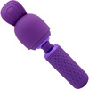 Nubii Harlow Mini Wand Silicone Warming Vibrator With Multi Use Attachment By Nu Sensuelle - Purple