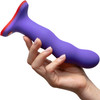 Fun Factory Bouncer Silicone SHAKE Weighted Dildo - Flashy Purple