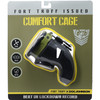 Fort Troff Cumfort Cage Adjustable Locking Silicone Chastity Cage With Keys - Black