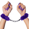 MERCI Fluff Cuffs Furry Handcuffs By Doc Johnson - Violet