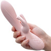Morgan Rechargeable Silicone Rabbit Dual Stimulation Vibrator By Blush - Pink