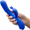 Harper Rechargeable Silicone Rabbit Dual Stimulation Vibrator With G-Spot Motion By Blush - Midnight