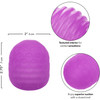 Pop Sock! Textured Reversible Penis Stroker By CalExotics - Purple