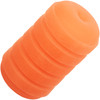 Pop Sock! Ribbed Reversible Open Ended Penis Stroker By CalExotics - Orange