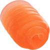 Pop Sock! Ribbed Reversible Open Ended Penis Stroker By CalExotics - Orange
