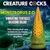 Monstropus 2.0 Tentacle 7.25" Rechargeable Vibrating Silicone Suction Cup Dildo By Creature Cocks
