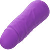 Mini Vibrating Studs Rechargeable Waterproof Silicone Dildo By CalExotics - Purple