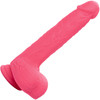 Studs 7" Rechargeable Rumbling & Thrusting Silicone Suction Cup Dildo By CalExotics - Pink