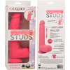 Studs 7" Rechargeable Rumbling & Thrusting Silicone Suction Cup Dildo By CalExotics - Pink