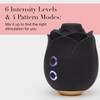 Fifty Shades Of Grey The Rose Silicone Rechargeable Clitoral Pressure Wave Stimulator - Black