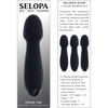 Selopa Power Trip Rechargeable Waterproof Silicone Wand Style Vibrator - Black
