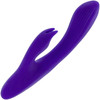 Selopa Poseable Bunny Rechargeable Waterproof Silicone Rabbit Style Vibrator - Purple
