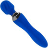 Selopa Blue Belle Rechargeable Silicone Dual End Wand Style Vibrator - Blue