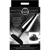 Master Series Butt Slut Metal & Silicone Butt Plug