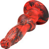 Hell Wolf Rechargeable Thrusting & Vibrating Silicone Suction Cup Dildo With Remote By Creature Cocks