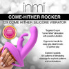 INMI 10X Come Hither Rocker Rechargeable Silicone Rabbit Vibrator With Handle - Purple