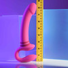 Gender X Sharing Is Caring Rechargeable Waterproof Silicone Vibrating Strapless Strap-On Dildo