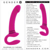 Gender X Sharing Is Caring Rechargeable Waterproof Silicone Vibrating Strapless Strap-On Dildo