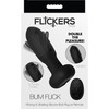 INMI Flickers Bum Flick Rechargeable Silicone Flicking & Vibrating Butt Plug With Remote - Black